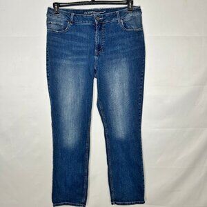 M Jeans by Maurices Woman’s sz 20W Plus Medium Wash High Rise Curvy Boot Cut